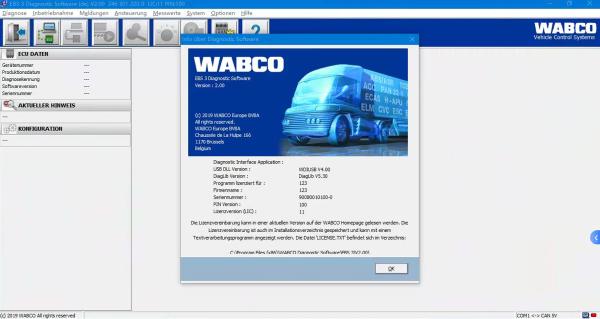 For Wabco Diagnostic Kit(WDI) Top Quality Heavy Duty Scanner Trailer And Truck Diagnostic System Interface