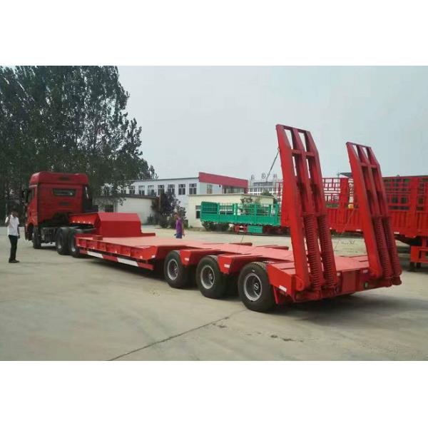 3 Axles FUWA Heavy Duty Semi Trailers 13000mm Length Cement Carrier Truck