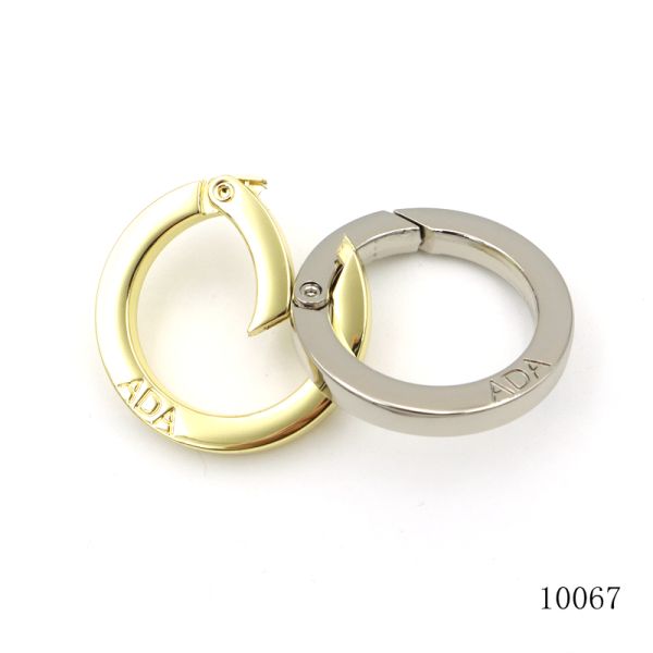 Brass Spring O Ring Corrosion Resistant Round Carabiner Clips Customizable