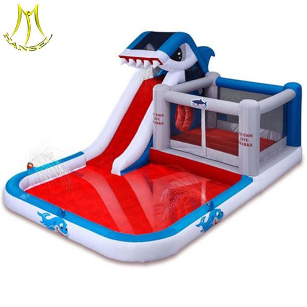 Hansel children amusement park equipment kids indoor inflatable slide for sale