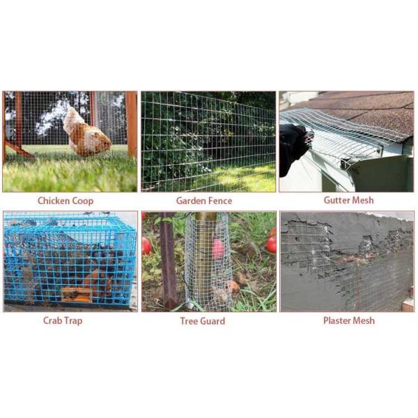 A rede de arame soldada de aço inoxidável profissional o vinil de 3/4 de polegada/Pvc revestiu 30M pelo rolo