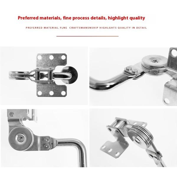 Adjustable Angle Sofa Bed Headrest Mechanism Stainless Steel Aluminum 35mm Accessory School Industrial Hospital Home Furniture