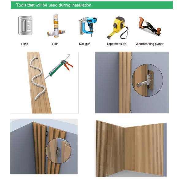 Деревянные альтернативные панели WPC флейтированная стенная панель 3D PVC стенная панель