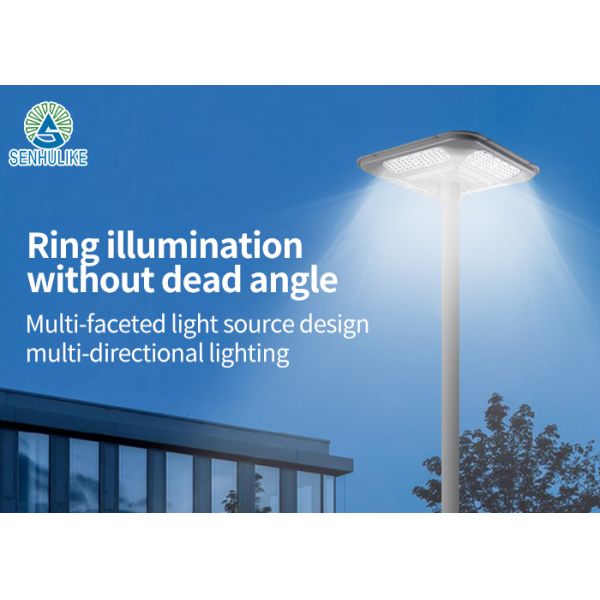 Luces solares de jardín para exteriores, paisaje, aluminio, luces de poste alto, IP65