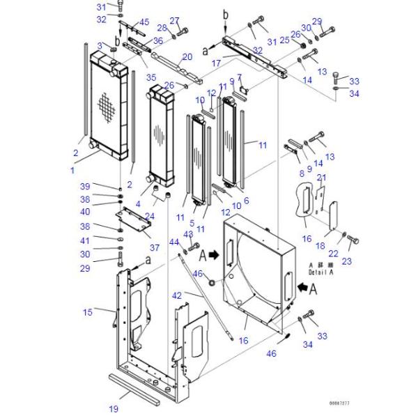 423-03-41120 Aftercooler Assembly For Komatsu WA380-6 Wheel Loader Parts
