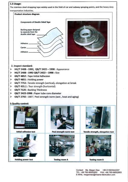 White release paper stainless steel measuring tape.Viscosity strength,non-fading,Waterproof.
