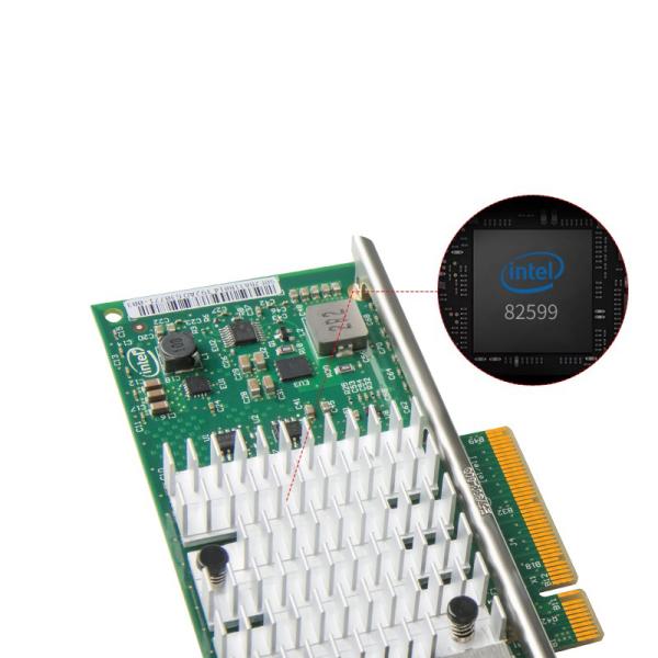 10Gbps PCI EXPRESS Dual-Port SFP Server Cartão de Fibra de Rede Intel 82599ES Chipset X520