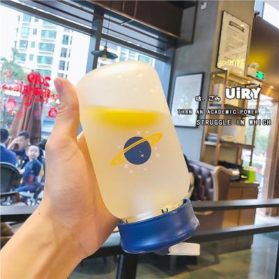 15oz os adultos Matte Unbreakable Glass Water Bottle 460ml personalizaram o logotipo
