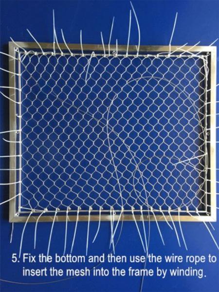 Black oxide stainelss steel cable mesh