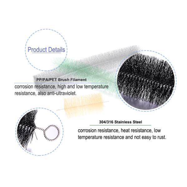 Гибкая щетка склонности сточной канавы провода нержавеющей стали для предохранения от сточной канавы