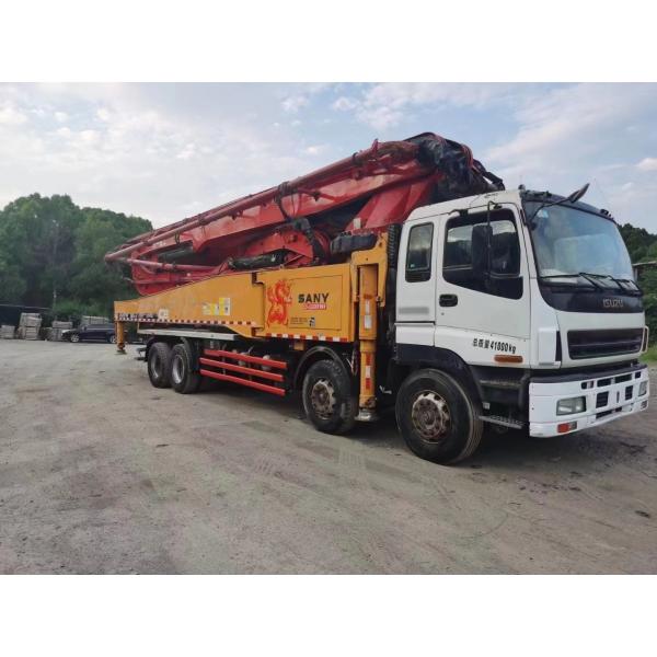 2012 2013 2018 2019 Sany Подержанный бетонный насосный грузовик с хорошим состоянием Volvo Benz Isuzu шасси