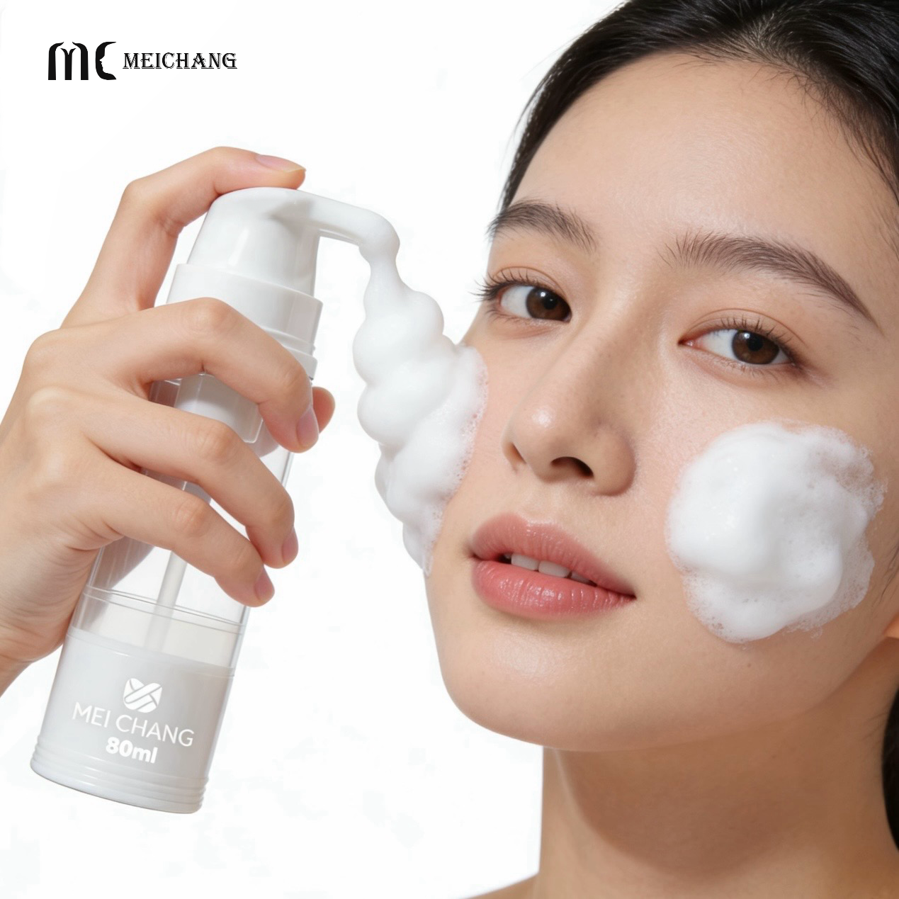 50ml/80ml/100ml Press & Foam Airless Bottle, Vacuum-Preserved Instant Lather（MC-248）