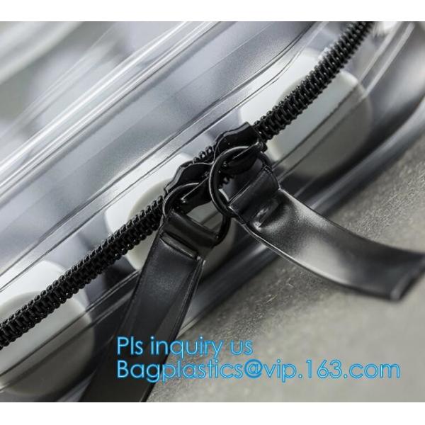 Good Design Fashion Zippered PVC Makeup Bag, holographic makeup bag pvc cosmetic bag, portable funny travel makeup pouch