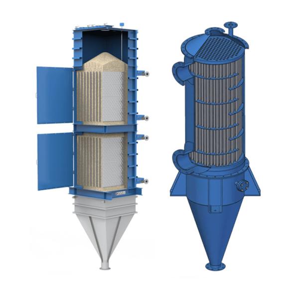 Efficient Heat Transfer Bulk Solid Plate Heat Exchanger Continuous Operation