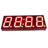 Common Cathode Polarity LED Clock Display with Aluminum Frame in Grey/Black Face Colour