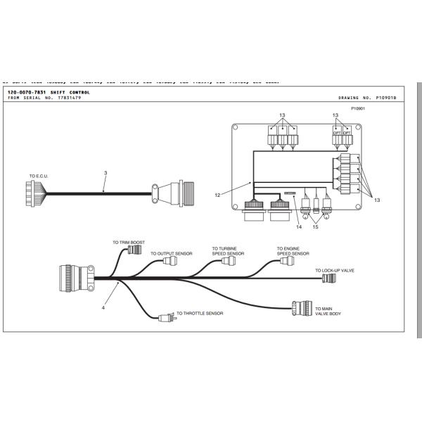 terex 29537718 HARNESS-CEC2 TRANS for terex tr100 terex dump truck