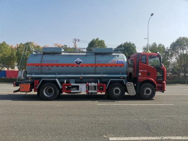 15 CBM Hydrochloric Acid Cargo Truck Corrosive Product Tanker EURO 6 Emission Standard