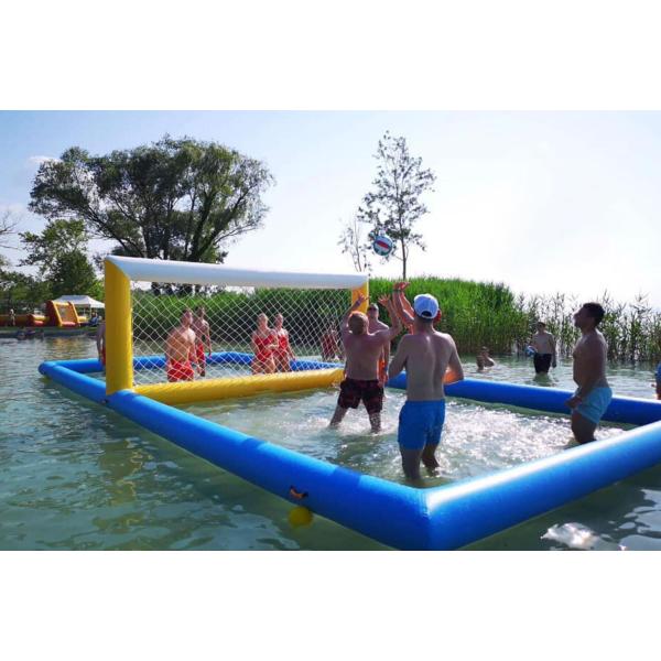 Волейбольное поле воды Анти--УЛЬТРАФИОЛЕТОВОГО брезента PVC 0.9mm раздувное для игр водных видов спорта