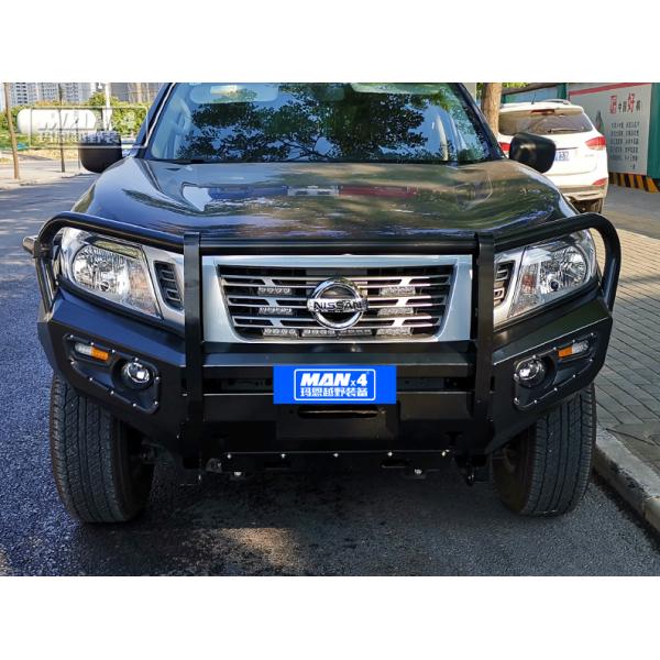 Black Nissan Navara NP300 Bull Bar OEM NO LOOP Heavy Duty Steel