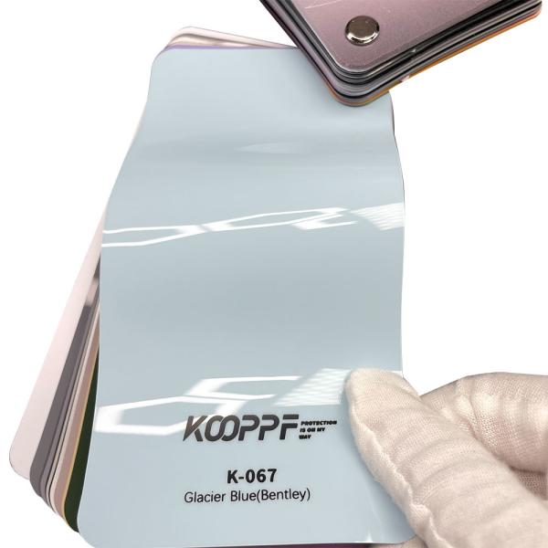 Glacier bleu Bentley TPU couleur peinture de protection film de papier peint pour voiture 7.5mil K-067