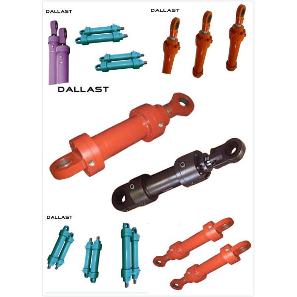 Industrial Oil Double Acting Hydraulic Cylinder Flange Heavy Duty