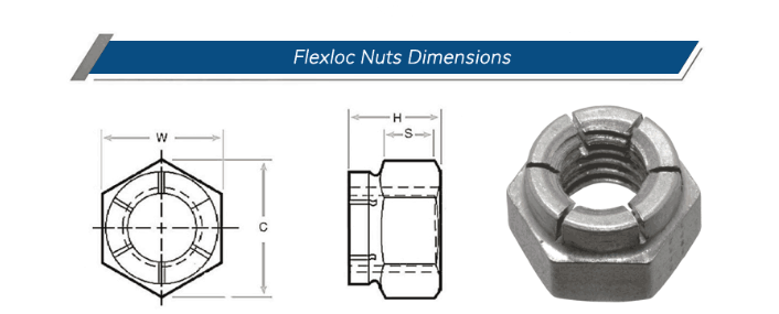 100% Inspection Before Shipment Custom Machining Stainless Steel Flexloc Top Lock Nuts for Heavy Vibration