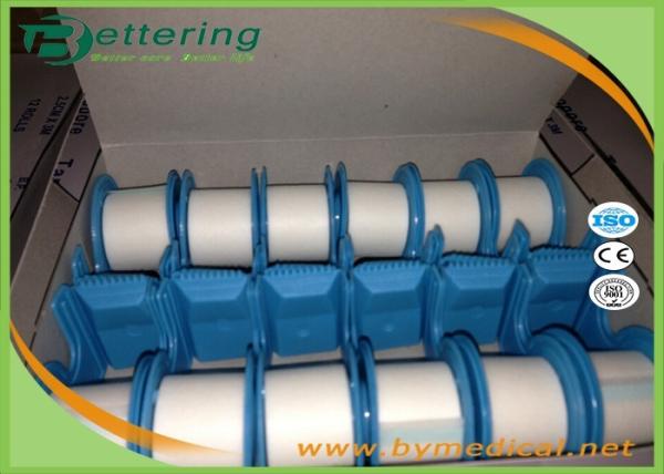 Non Woven Micropore Adhesive Plaster Tape / Paper Surgical Tape With Dispenser Package
