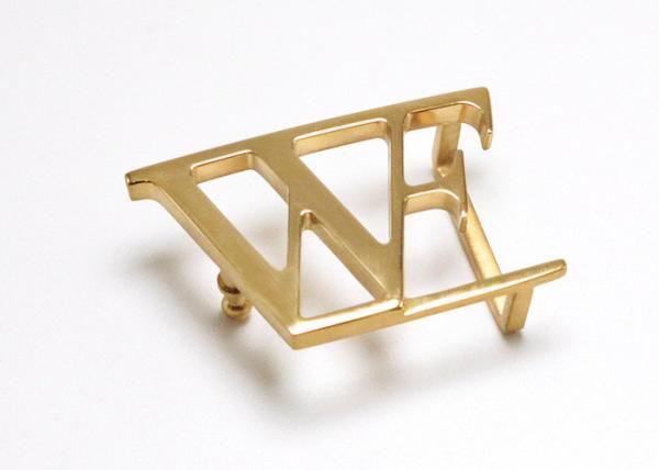 Simple Design Gold Color Stainless Steel Personalized Belt Buckles Metal Waistband Attachment