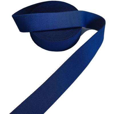 Tecido elástico de cor personalizada de poliéster simples para cintura