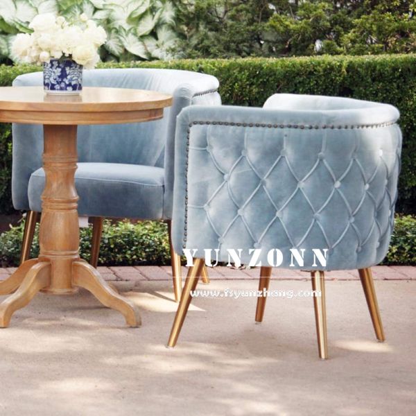 Modern Luxury Gold Stainless Cassidy Chairs Elegant Velvet Wedding Set for Living Room Dining Hotel Mall Outdoor Events