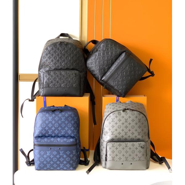 Louis Vuitton Racer Designer Brand Backpack Monogram Shadow Calf Leather for Man Boy