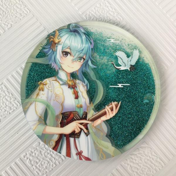 Customized Acrylic Coaster with Anime figure/star/Cartoon figure/Company Logo Printed