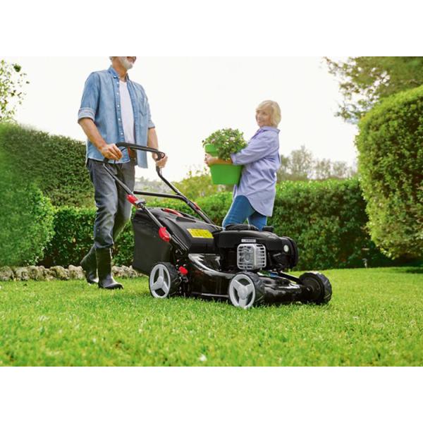 Portable Gasoline Metal Lawn Mower , Body Self Propelled Lawn Mower 6.5hp