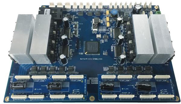 Impressora de transferência térmica de filme PET Gigabit Network 4720 Inkjet Printer Board 4 cabeças