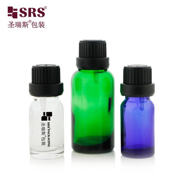 5ml 10ml 15ml 20ml 30ml 50ml 100ml Empty Green Blue Amber Clear Glass Bottle With CRC Cap Child Proof Bottles