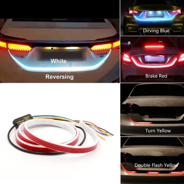 Streamer Waterproof Car Headlight Led Tube Strip Emergency Car Door Warning Light 1.2m/1.5m