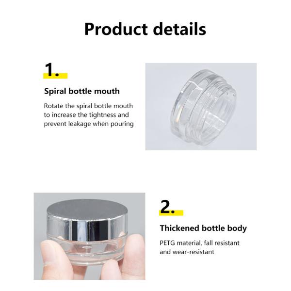 опарникы 5g PETG косметические с обработкой опарников бальзама губы крышек