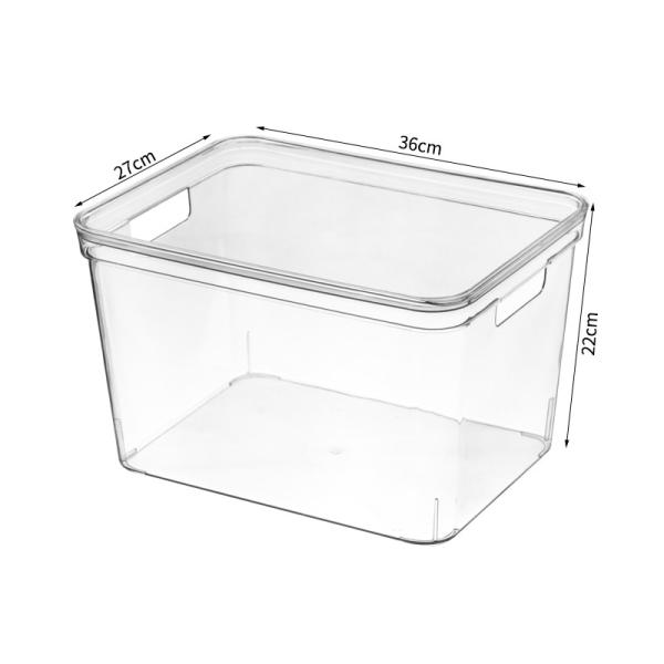Factory sell transparent plastic storage box rectangular whith lid for clothes