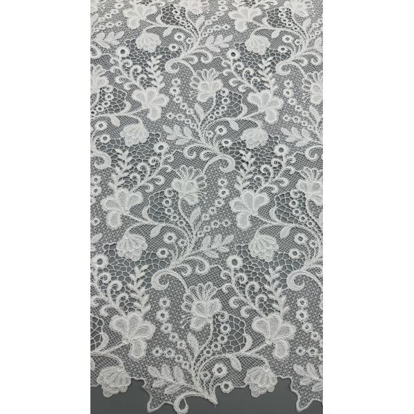 Embroidery Lace Fabric 100% cotton Luxary Party Style Laser Breathe Embroidered Fabric