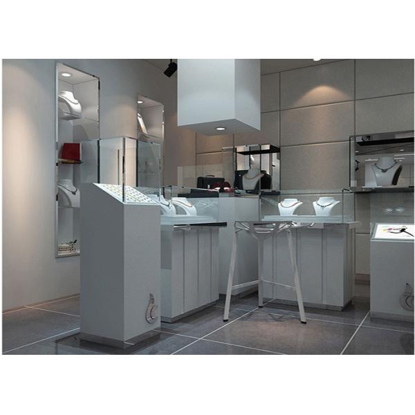 Brand Jewelry Counter Metal Display Stands , Metal Display Rack For Watches Retail Store