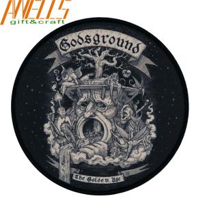 Digital Print Embroidered Fabric Patches Skin Friendly For Clothing Heat
