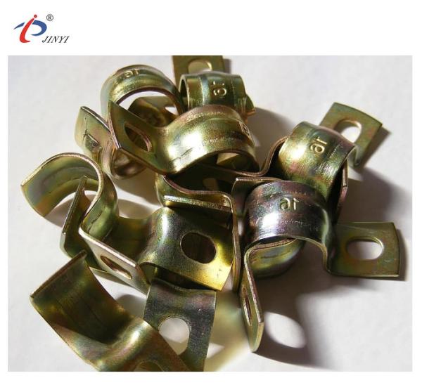 Silve 3/8 inch Single Hole F Type Adjustable Pipe Clamps