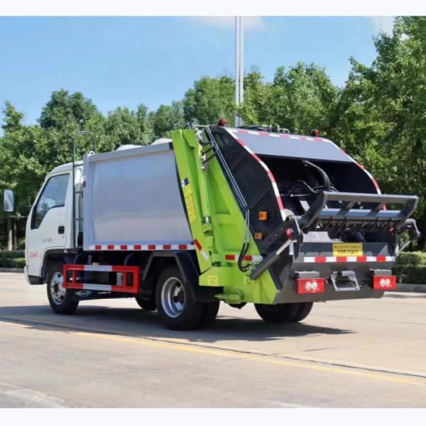 Foton 115hp Waste Compactor Truck 4X2 6 Wheels Garbage Bin Truck