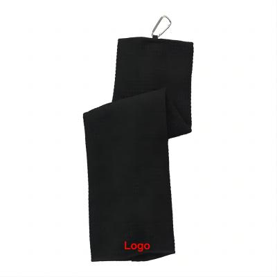 Toalha de golfe personalizada 40 x 60 cm com logotipo bordado com bolsa OPP