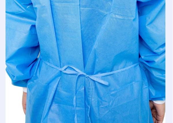 45GSM Level 2 Isolation Gown SMS Non Woven Disposable Autoclavable Surgeon