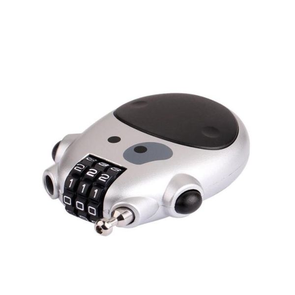 Hot Selling Rarlux F8106 ABS Outdoor 50mm Cute Telescopic Combination Code Padlock for Helmet Luggage Rack