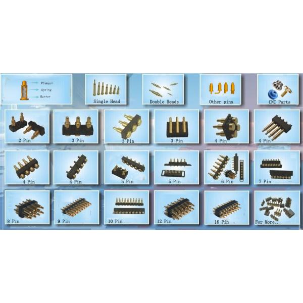 6Pin Germany Adapter Connector Magnetic spring loaded pin Usb Connector Magnetic spring loaded pin Cable Connector