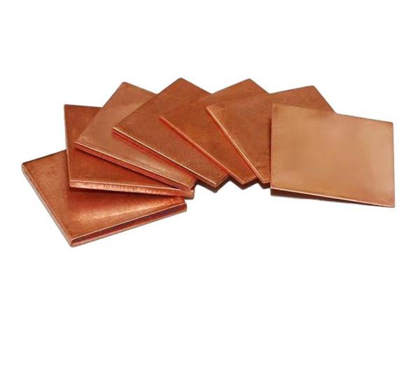 Cathode Pure C10100 Copper Sheet With Mill Polished Bright Surface
