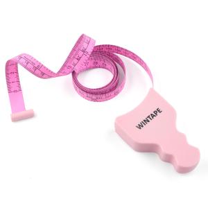 Fita métrica retrátil cor-de-rosa do corpo das escalas de dobro para a medida da