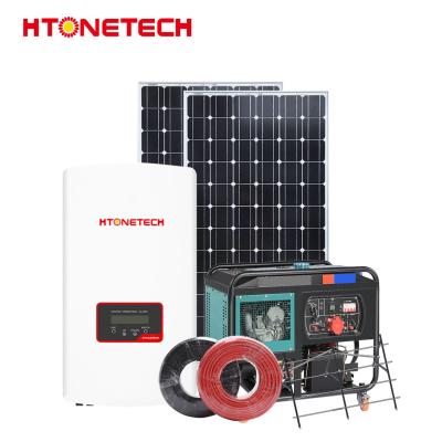HTONETECH Custom Wind Hybrid Solar System 13Kw Mono Crystalline Panels